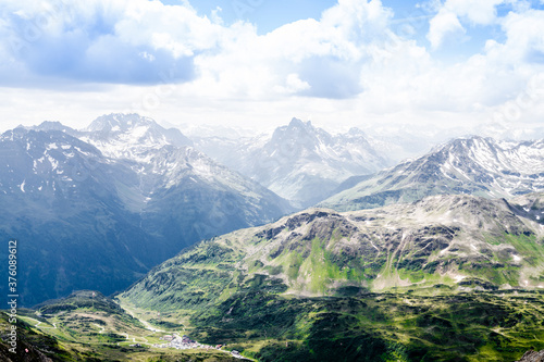 Alps Mountains. Alpine Austria Mountain © Andrey Popov