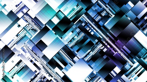 Abstract geometric background. Futuristic image. Horizontal background with aspect ratio 16 : 9