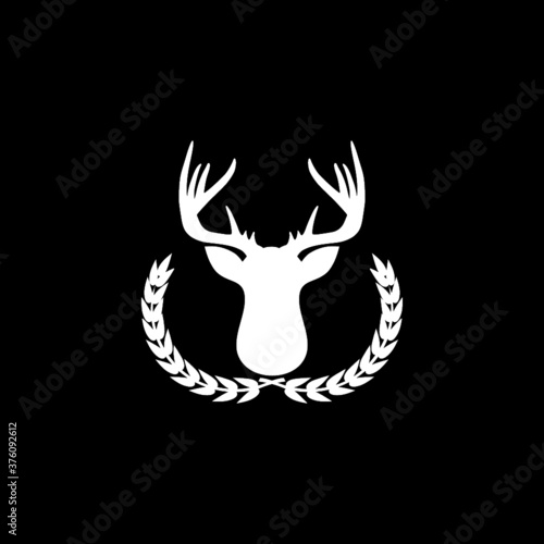 Hunting trophy icon isolated on dark background
