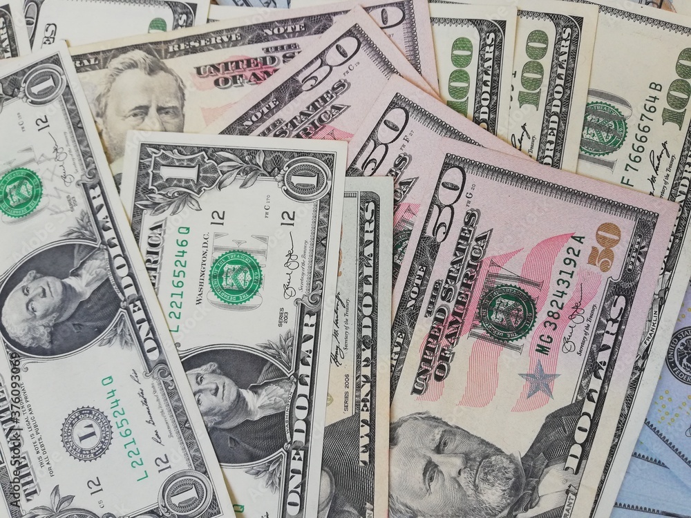 currency, money, dollar, euro, wealth, dollar bills, fifty dollars, one