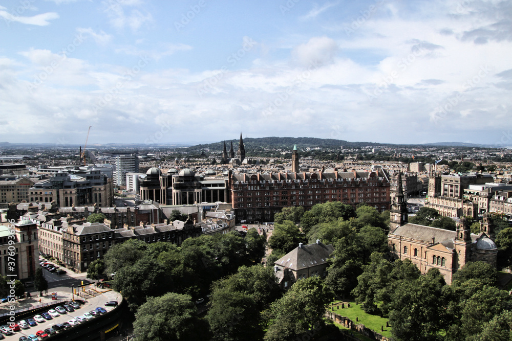 A Panoramic view of Edinburgh