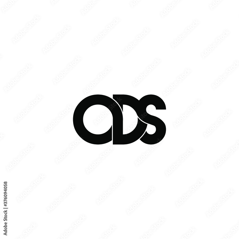 Fototapeta premium ods letter original monogram logo design