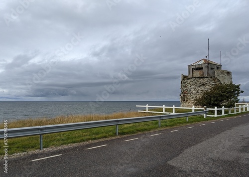 Annex on the shore near the road