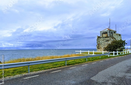 Annex on the shore near the road