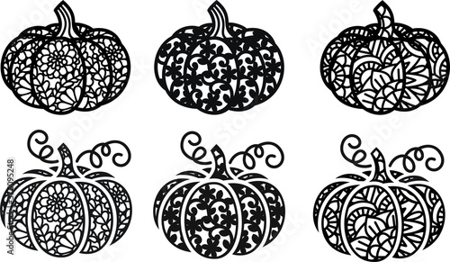  Lace Pumpkin Thanksgiving  Day Halloween