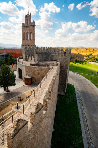Obraz na płótnie Avila, Castile and Leon, Spain. Medieval Avila Castle from inside. w salonie