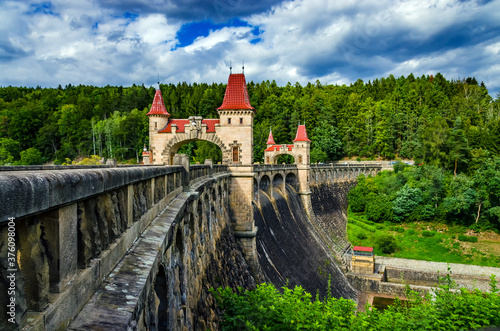 Obraz na plátně Bila Tremesna, The Czech republic: Small hydroelectric power plant Les Královstv