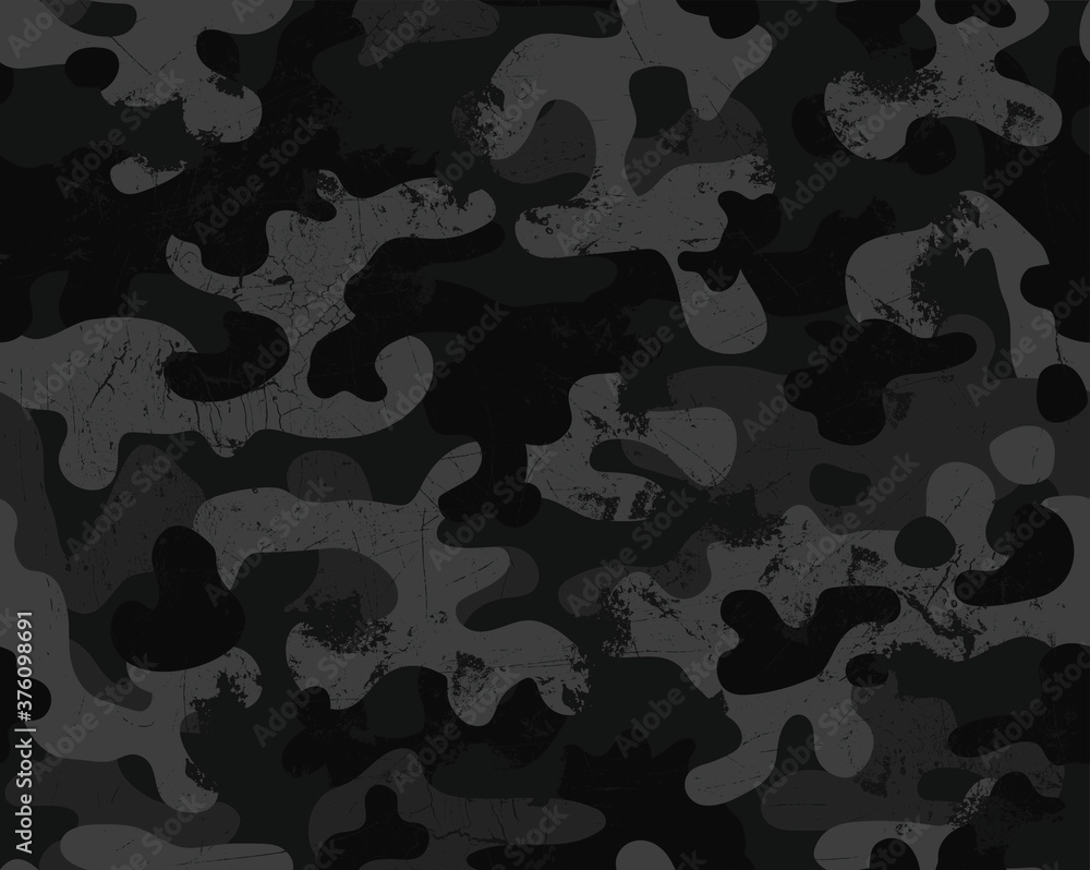 Seamless trashy camouflage repeat pattern