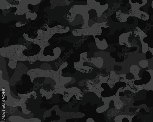 Seamless trashy camouflage repeat pattern 