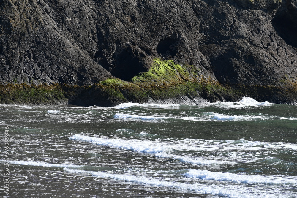 Rocky shoreline along Washington Coast. Rocky shoreline along Washington Coast.