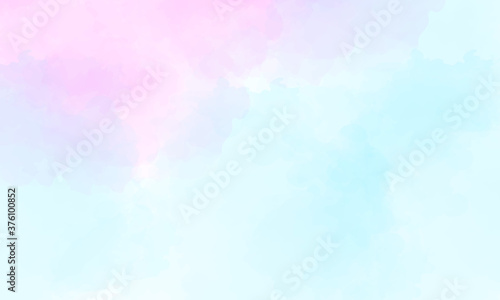 soft blue and pink watercolor background © chanoom