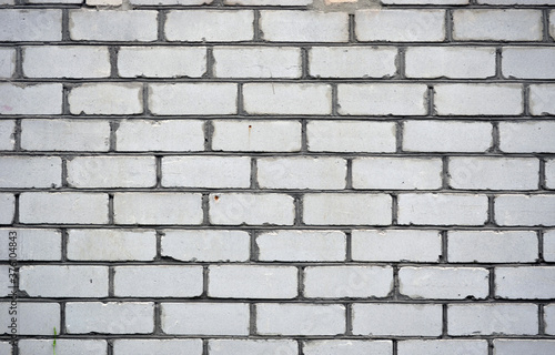 Brick white wall. Background or texture.