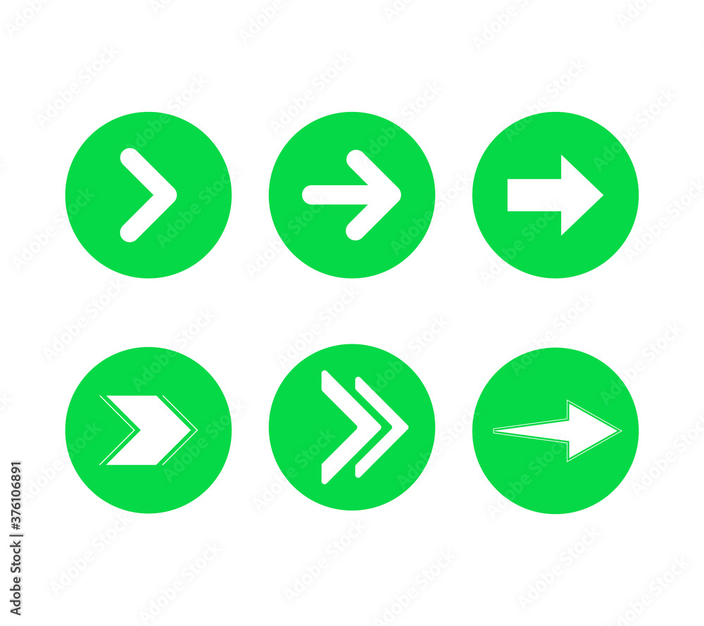 Arrow vector collection, modern simple arrows Arrow vector collection, modern simple arrows