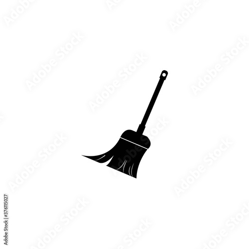 broom icon logo vector design