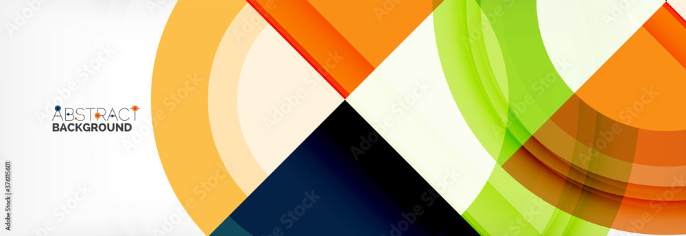 Round shapes, triangles and circles. Modern abstract background Round shapes, triangles and circles. Modern abstract background