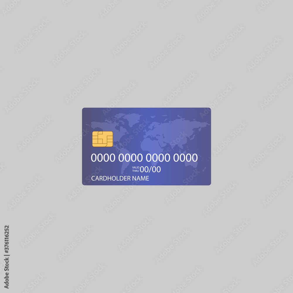 realistic bank card icon. Vector illustration eps 10 realistic bank card icon. Vector illustration eps 10