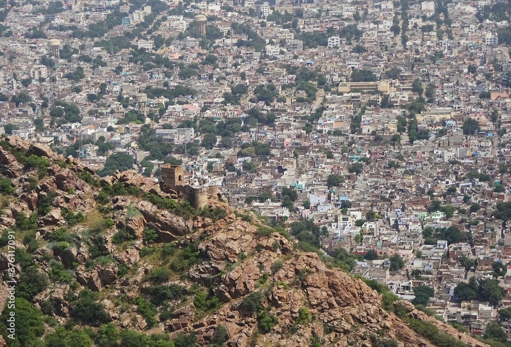aerial view of the city alwar