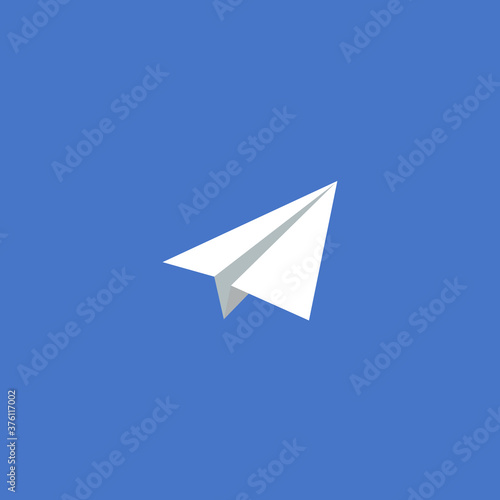 Paper airplane icon. Paper airplane sign. Vector illustration eps 10