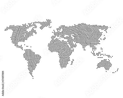 World map flat icon. Vector illustration eps 10