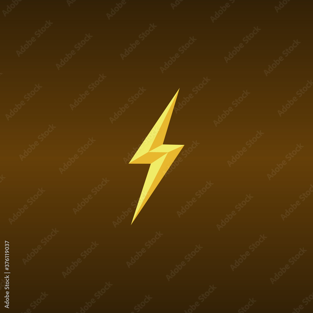 3d lightning icon. Lightning sign. Vector illustration eps 10 3d lightning icon. Lightning sign. Vector illustration eps 10