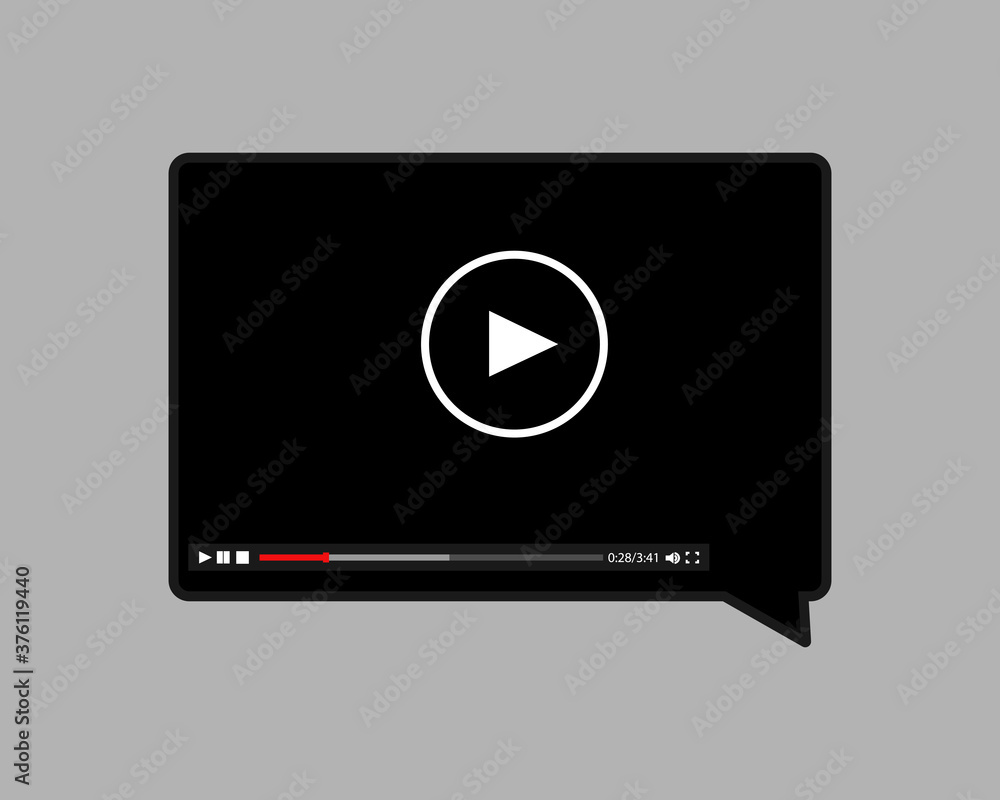 player video chat frame icon. Vector illustration eps 10 player video chat frame icon. Vector illustration eps 10
