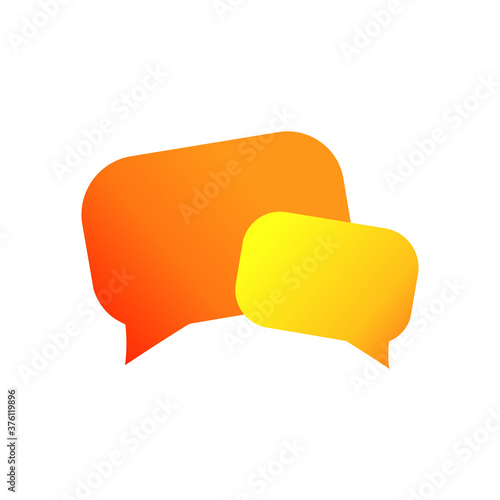 Icon of two bulk messages. Vector illustration eps 10