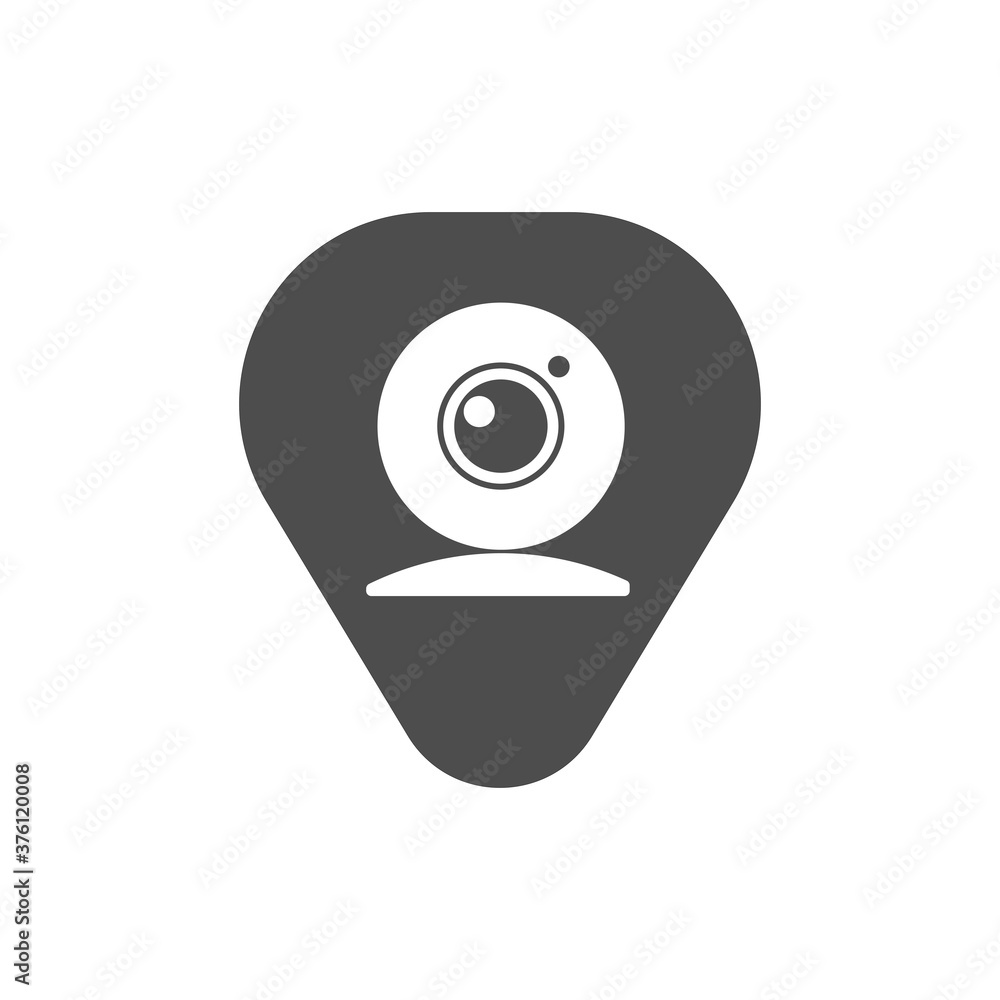 isolated guitar plectrum web icon. Vector illustration eps 10 isolated guitar plectrum web icon. Vector illustration eps 10