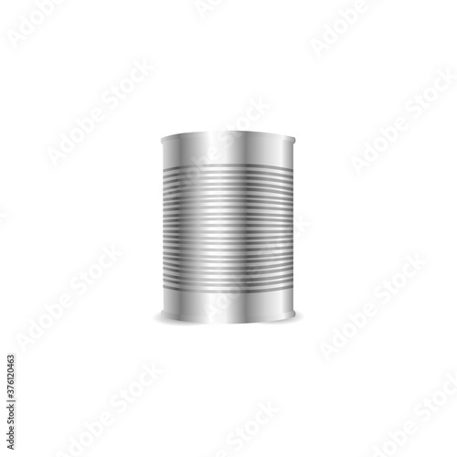 Realistic tin can icon. Vector illustration eps 10