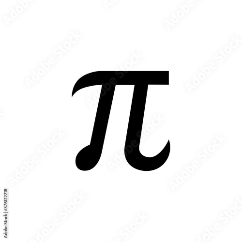 Math sign pi icon. Vector illustration eps 10