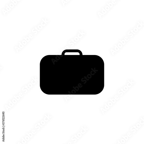 Suitcase black sign icon. Vector illustration eps 10