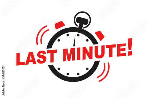 Last minute offer watch countdown banner design template for marketing. Last chance promotion or retail for store online shop, website. Minute go sale price offer promo deal timer, minute only