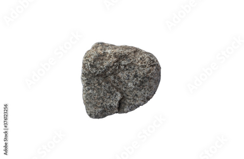 gneiss rock specimen on white background. gneiss is metamorphic rocks.Stone on white background