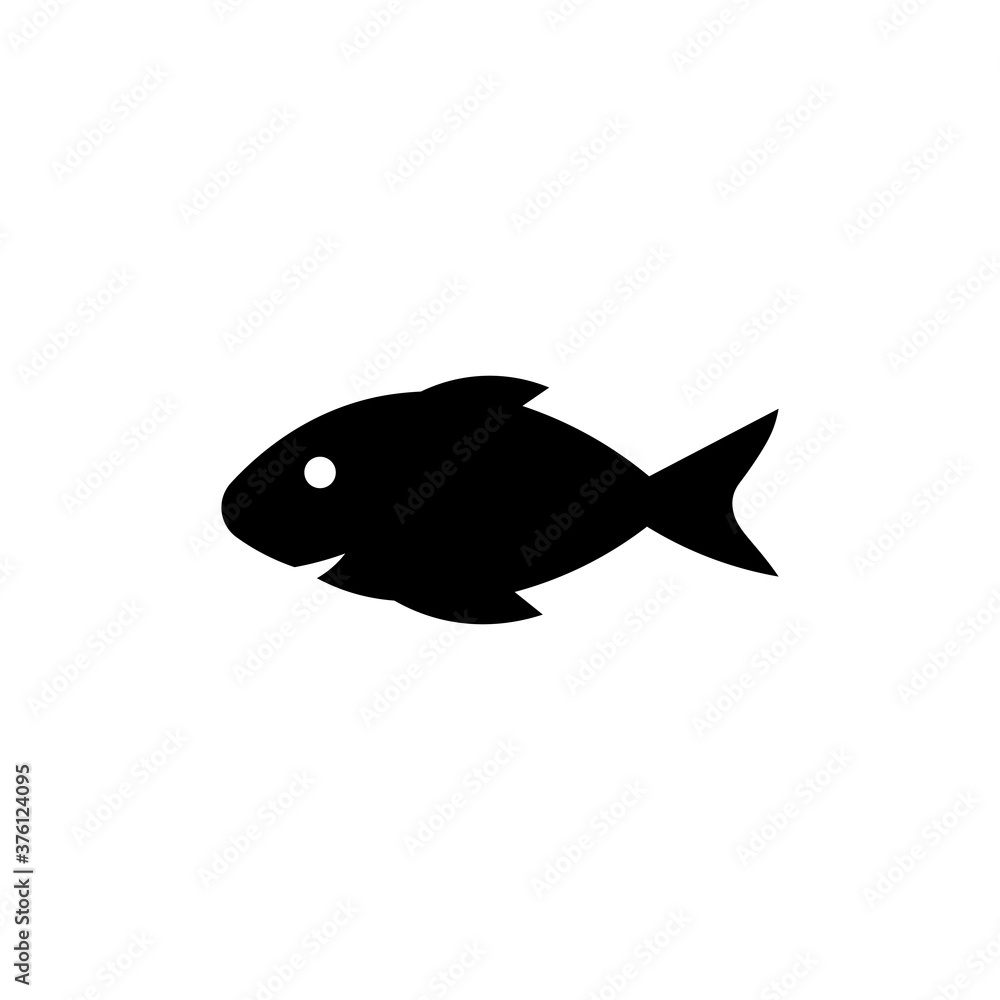 Fish black sign icon. Vector illustration eps 10 Fish black sign icon. Vector illustration eps 10