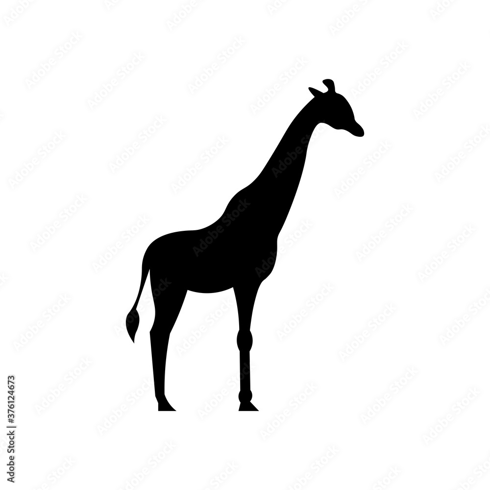 Giraffe black sign icon. Vector illustration eps 10 Giraffe black sign icon. Vector illustration eps 10