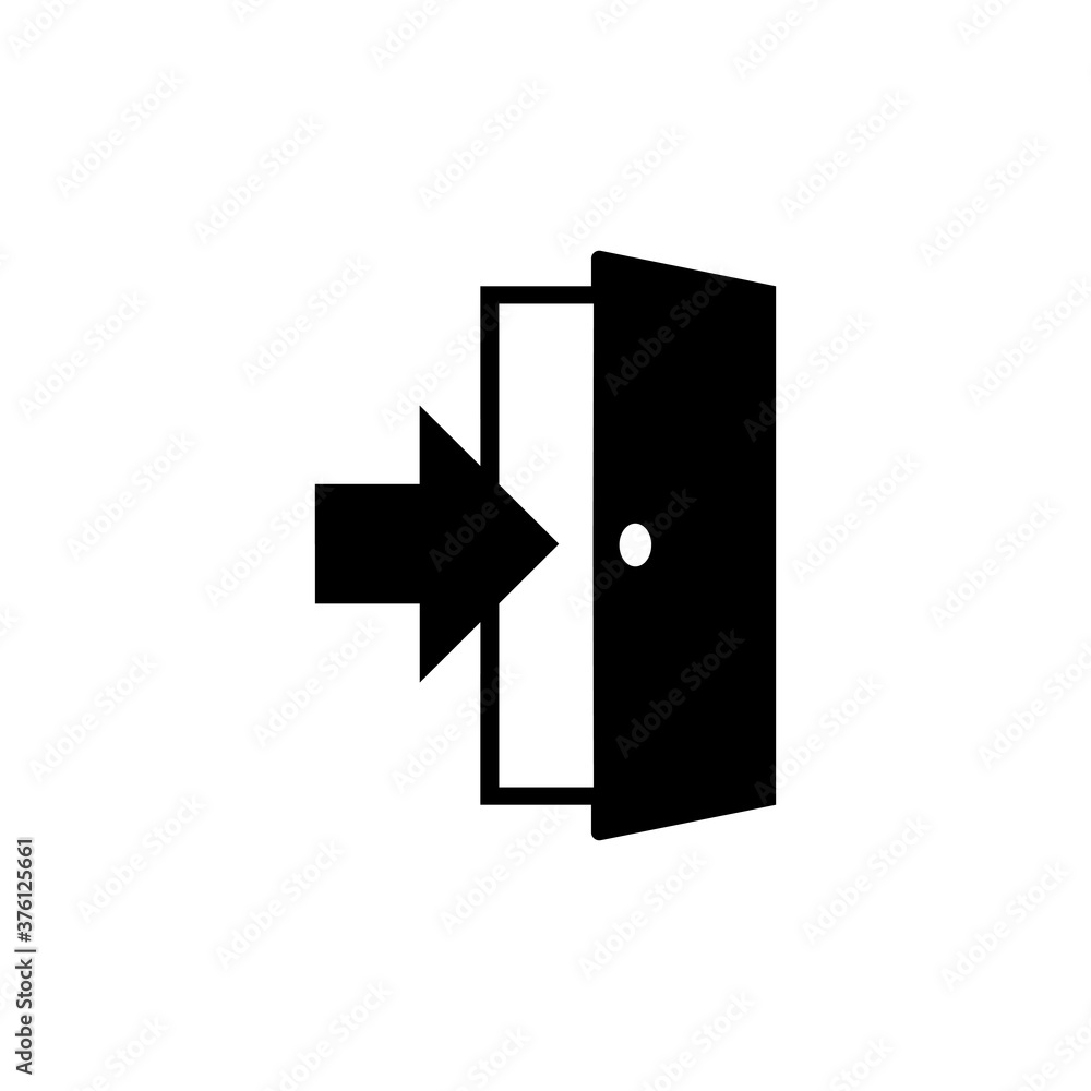 black exit sign icon. Vector illustration eps 10 black exit sign icon. Vector illustration eps 10