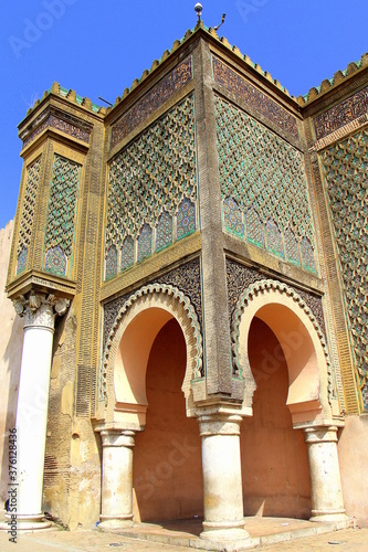 Postcard from Meknes medina in Morocco