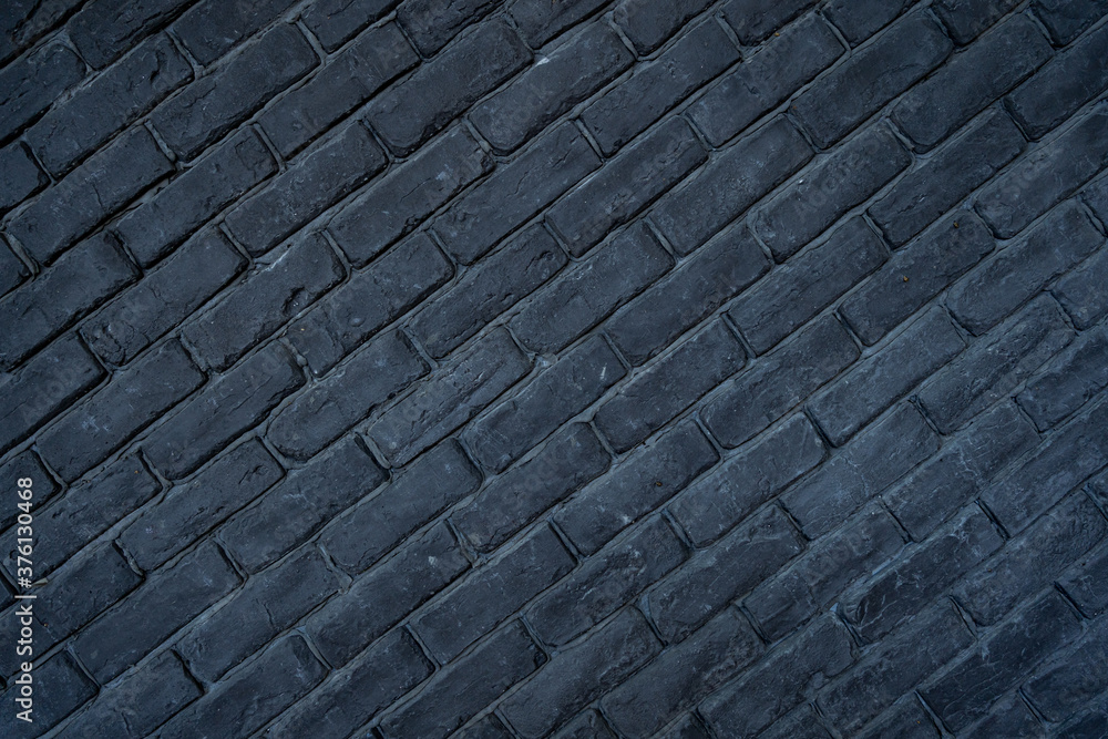Texture of black brick wall Texture of black brick wall