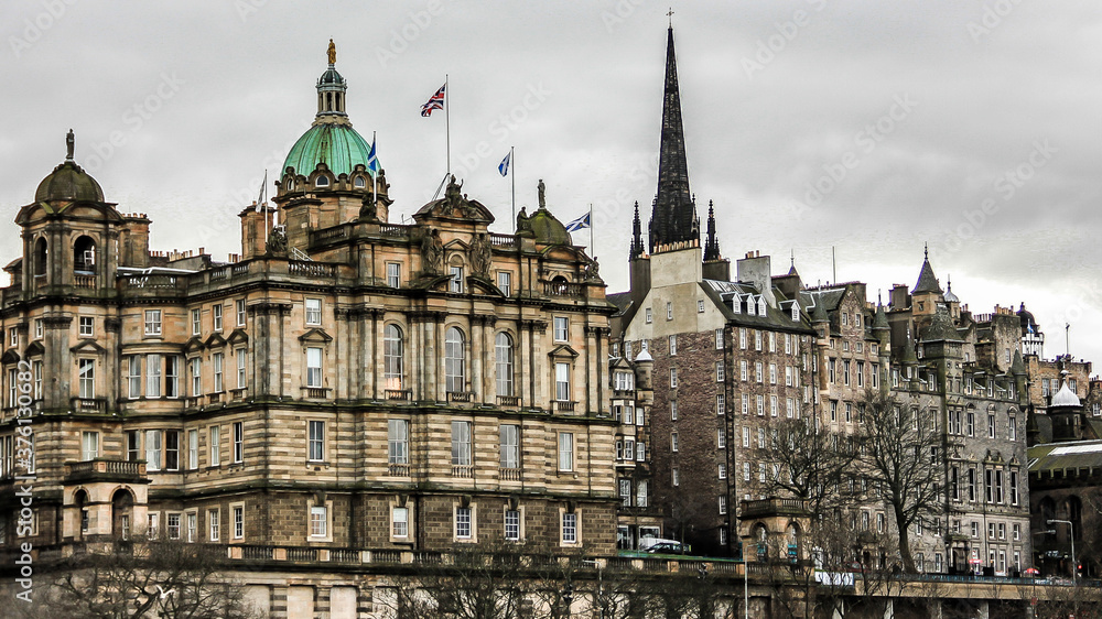 Edinburgh, Scotland. Architecture of the city.