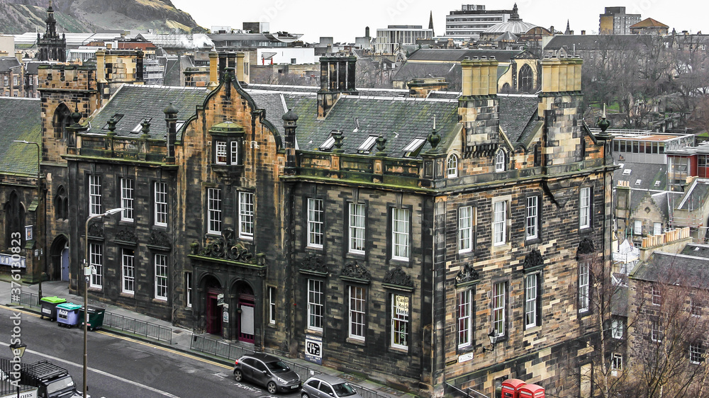 Edinburgh, Scotland. Architecture of the city.