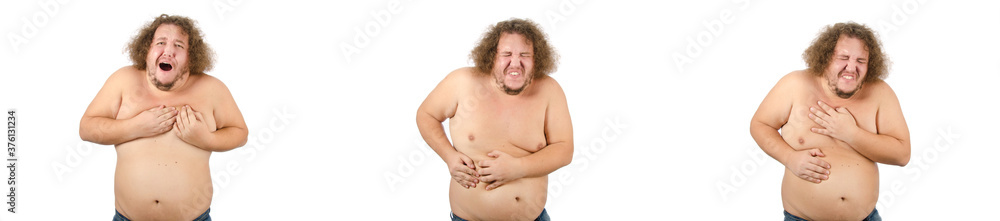 Funny fat guy and diet.