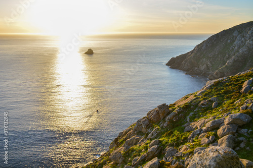 Beautiful sunset over the sea