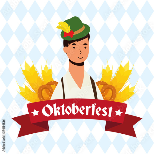 german man wearing tyrolean suit character