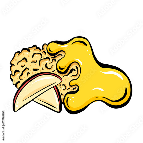 apple, custard pudding, custard, crumble, treat, fairy cake, cupcake, pie, bakery, cream, balloon, freehand, thought, comic, icon, illustration, food, cartoon, vector, cake, drawing, cute, slice, char