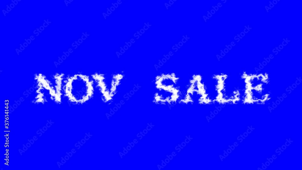 Nov Sale cloud text effect blue isolated background. animated text effect with high visual impact. letter and text effect. Nov Sale cloud text effect blue isolated background. animated text effect with high visual impact. letter and text effect.