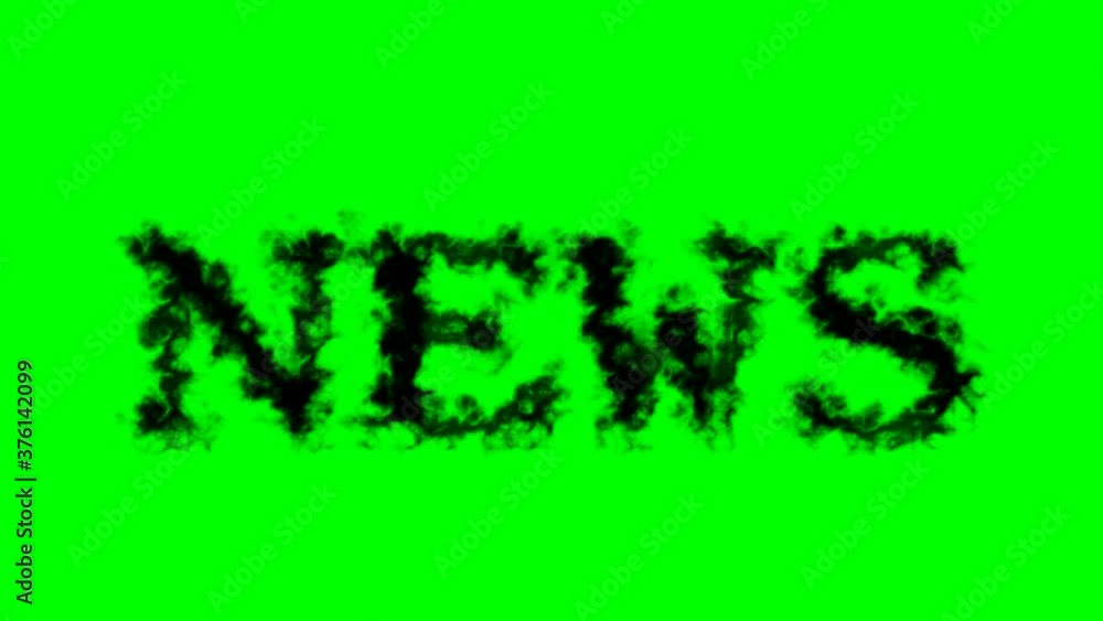 News smoke text effect green isolated background. animated text effect with high visual impact. letter and text effect. News smoke text effect green isolated background. animated text effect with high visual impact. letter and text effect.
