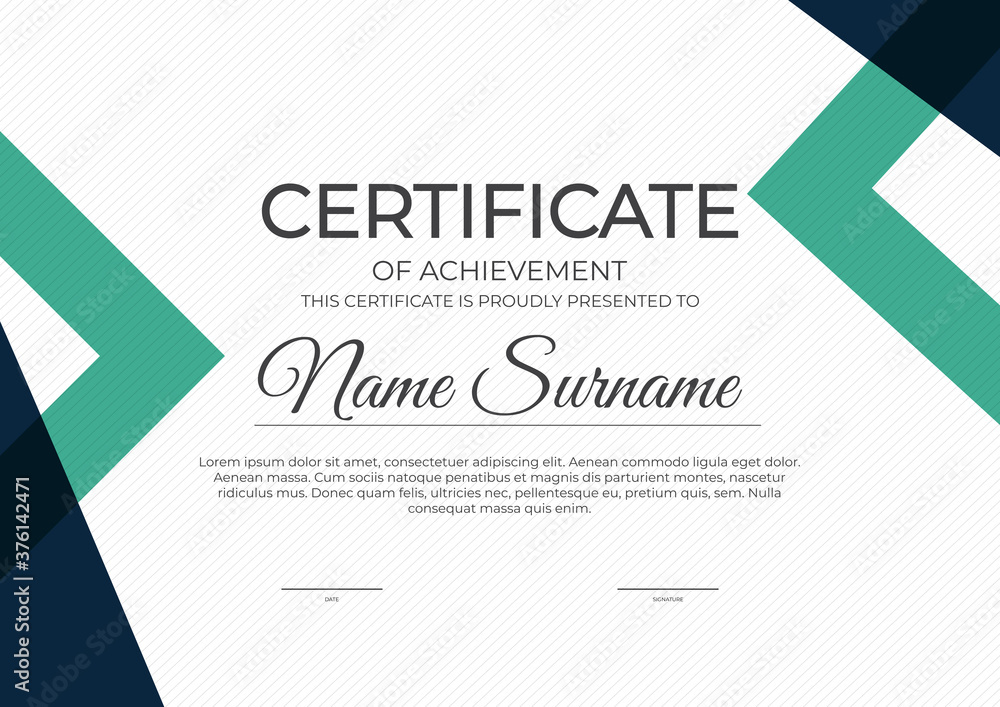 Fototapeta premium Certificate and diploma template background. Vector illustration