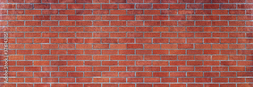 Photo red brick wall panoramic