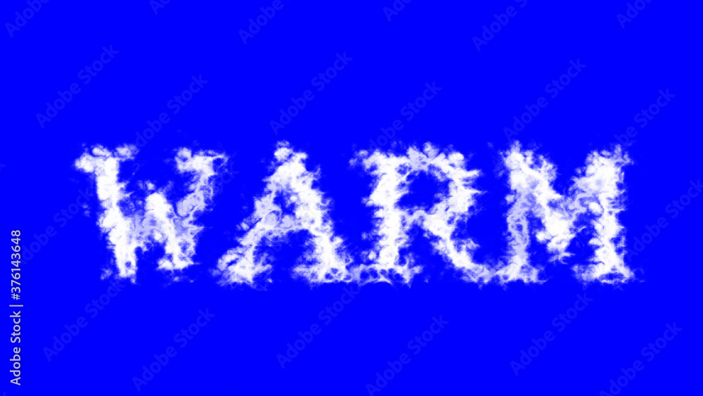 Warm cloud text effect blue isolated background. animated text effect with high visual impact. letter and text effect. Warm cloud text effect blue isolated background. animated text effect with high visual impact. letter and text effect.