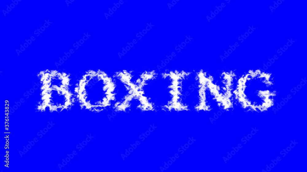 Boxing cloud text effect blue isolated background. animated text effect with high visual impact. letter and text effect. Boxing cloud text effect blue isolated background. animated text effect with high visual impact. letter and text effect.