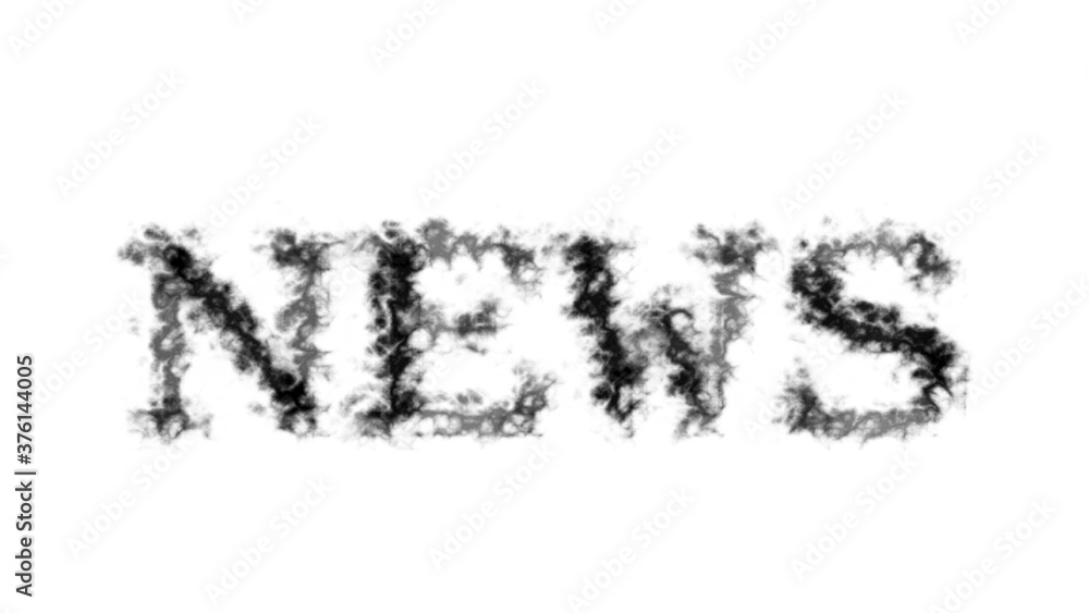 News smoke text effect white isolated background. animated text effect with high visual impact. letter and text effect. News smoke text effect white isolated background. animated text effect with high visual impact. letter and text effect.